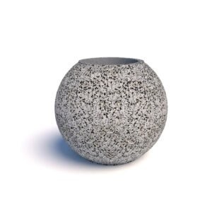 Вазон, варианты: бетон мраморная крошка-1